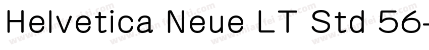 Helvetica Neue LT Std 56字体转换